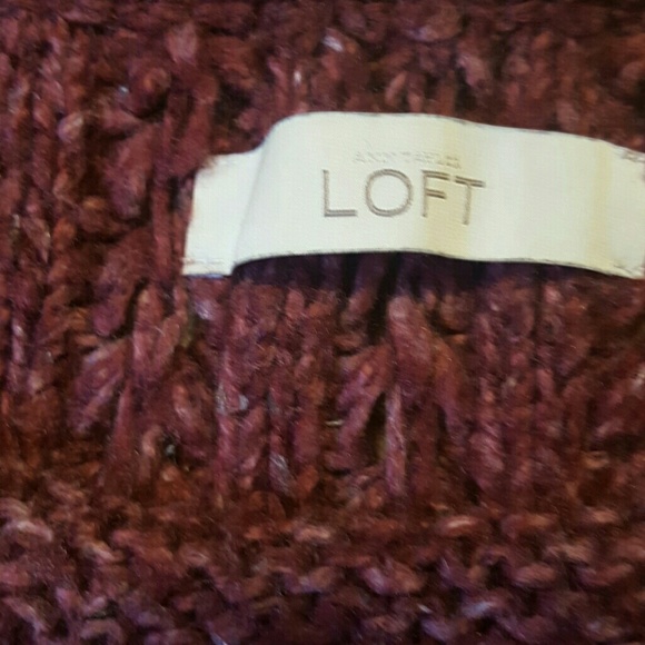 Loft  Burgundy sweater just like in the pic size m - Picture 4 of 4